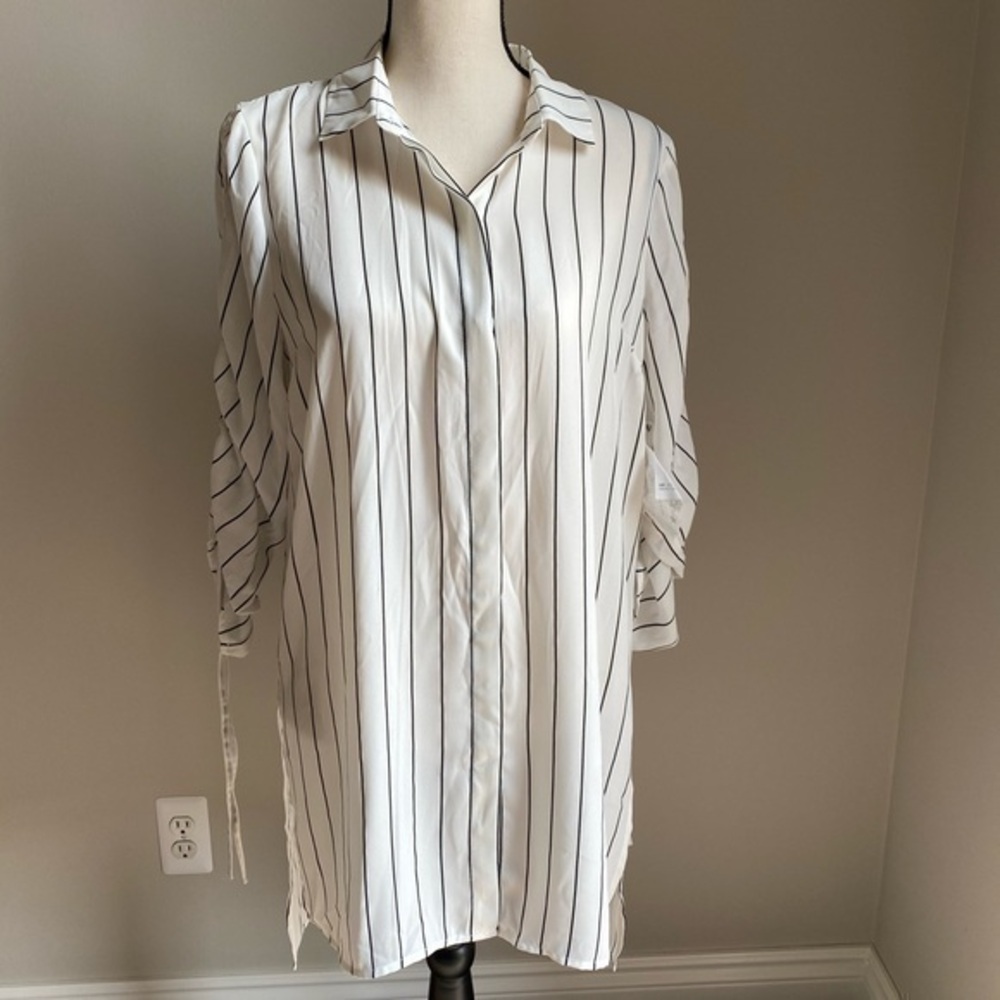 NWT Bar III Striped Tunic Blouse Size M
